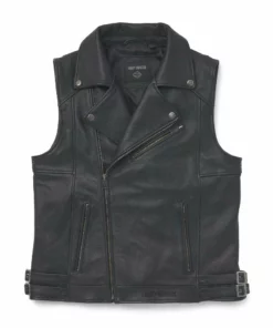 Harley-Davidson® Men's Layton Leather Vest Black 97020-22VM