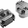 Parts Unlimited Bike Closeouts NYC Choppers® Handlebar Risers Groove Short Chrome, 0602-0677