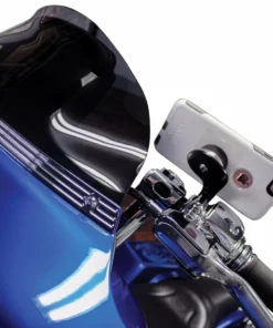 Klock Werks® Chrome Clutch Side Switching Housing Device Mount Phone Holders