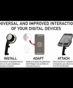 Klock Werks® Chrome Clutch Side Switching Housing Device Mount Phone Holders