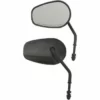 Drag Specialties® OEM-Style Teardrop Mirror Replacement Mirrors - Short Stem - Black, 0640-1308