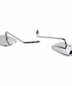 Drag Specialties® OEM-Style Rectangular Mirrors Rectangle Mirrors - Long - Chrome, 0640-0982