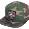 Superstition Harley-Davidson Harley-Davidson® Shield Skull Snapback Flat Brim Baseball Cap, Camo