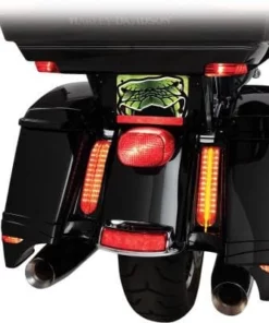 Parts Unlimited Ciro® Saddlebag Accent Lights LED Black FL 14-19 Filler Panel Accent Lights, 2040-1822