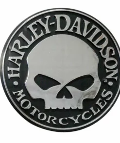Chroma Harley-Davidson® Willie G Skull Chrome Injection Molded Emblem, CG9113