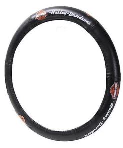 Plasticolor Harley-Davidson® Bar & Shield Elite Speed Grip Leather Steering Wheel Cover, 6772