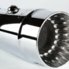 Cary Faas® 4.5" Chrome Single Fluted Megaphone Mufflers