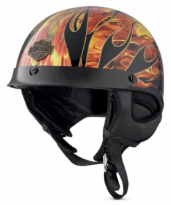 Helmets Harley-Davidson® Fire Breather Ultra-Light J02 Half Helmet, 98173-18VX