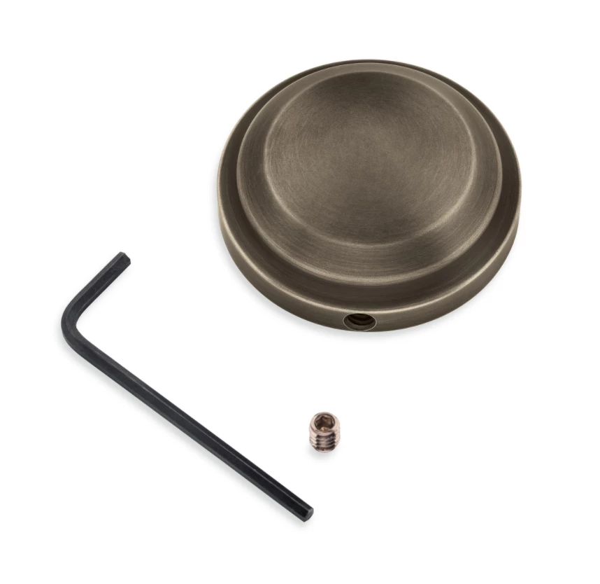 Custom Accessories Harley-Davidson® Brass Steering Stem Bolt Covers, 45800126 3 Custom Accessories Harley-Davidson® Brass Steering Stem Bolt Covers, 45800126