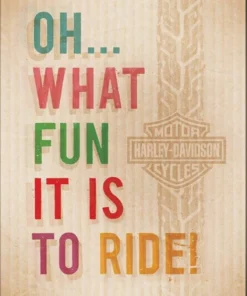 Ace Branded Home Harley-Davidson® Oh What Fun It Is Christmas Greeting Card, HDL-20079