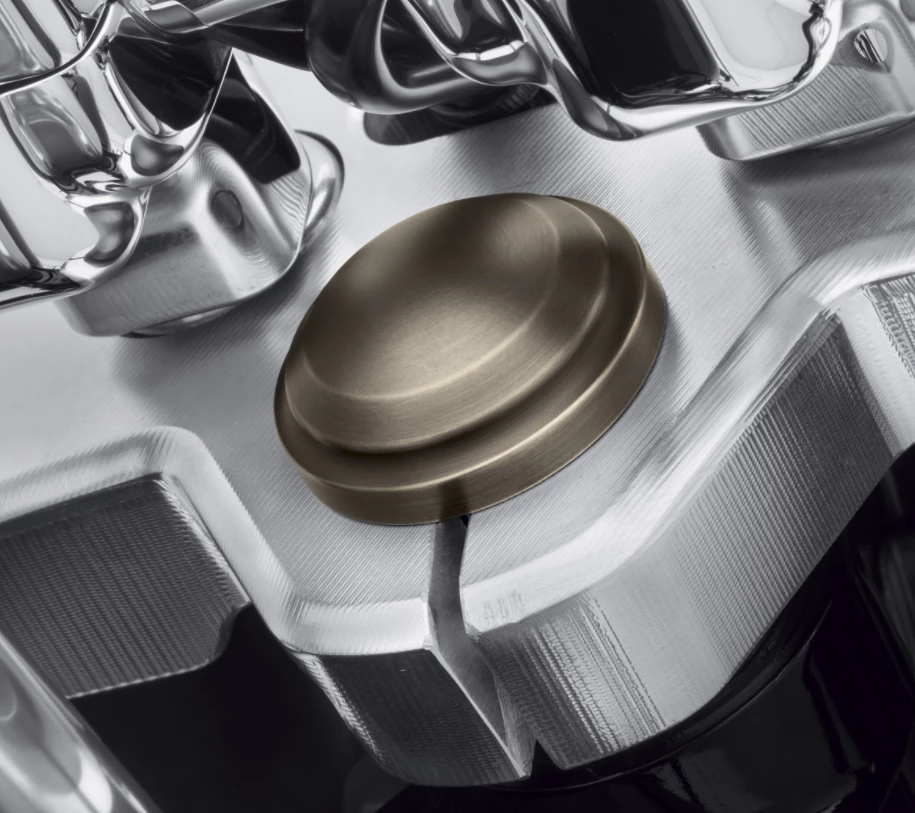 Custom Accessories Harley-Davidson® Brass Steering Stem Bolt Covers, 45800126 4 Custom Accessories Harley-Davidson® Brass Steering Stem Bolt Covers, 45800126