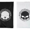 Evergreen Harley-Davidson® Willie G Skull Reversible Applique Flag-Black/White, 44 X 28 In.