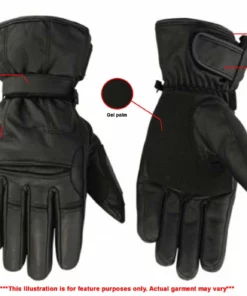 Daniel Smart Manufacturing Gloves DSM® Men's Premium Leather Heavy Duty Insulated Cruiser Glove DS20