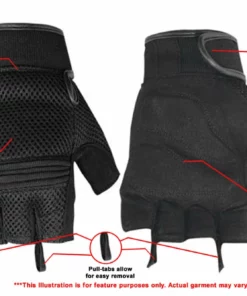 Daniel Smart Manufacturing DSM® Synthetic Leather & Mesh Fingerless Glove