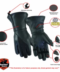 Daniel Smart Manufacturing DSM® Women's Feature-Packed Deer Skin Insulated Cruiser Glove DS70 Gloves 5 Daniel Smart Manufacturing DSM® Women's Feature-Packed Deer Skin Insulated Cruiser Glove DS70 Gloves