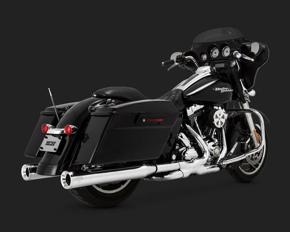 Pipes Vance & Hines® Eliminator 400 Chrome Slip On Exhaust, VH0223 3 Pipes Vance & Hines® Eliminator 400 Chrome Slip On Exhaust, VH0223