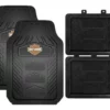 Plasticolor Harley-Davidson® Bar & Shield Weatherpro 4 Piece Rubber Floor Mats, Universal-Fit 1671 Accessories