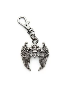 Gifts & Collectibles Hair Glove® Angel Wing Fleur-De-Lis Stone Zipper Pull, 61016