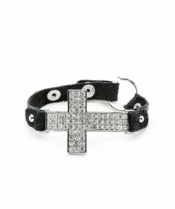 Hair Glove® Silver Crystal Cross Bracelet, 84037 Jewelry
