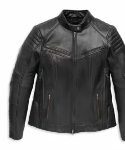 Harley-Davidson® Women's Willie G Leather Jacket W/ Rhinestones, 97011-22VW
