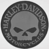 Symbol Arts Harley-Davidson® Gray Willie G Skull Emblem Patch Decals & Patches