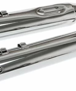 Parts Unlimited Pipes S & S Cycle® M8 FL GNX 4.5" Mufflers - Chrome, 1801-1461
