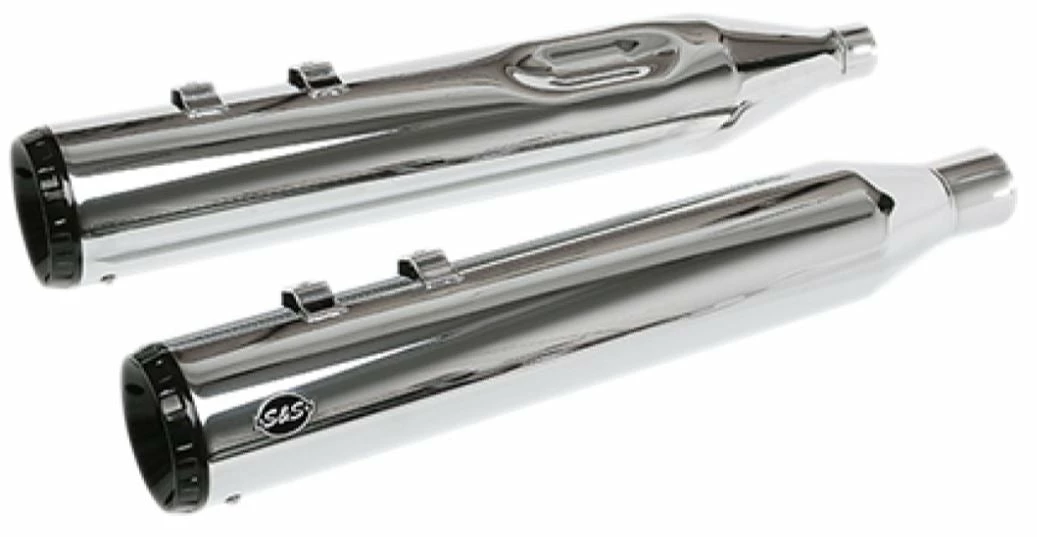 Parts Unlimited Pipes S & S Cycle® M8 FL GNX 4.5" Mufflers - Chrome, 1801-1461 3 Parts Unlimited Pipes S & S Cycle® M8 FL GNX 4.5" Mufflers - Chrome, 1801-1461