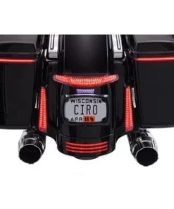 Parts Unlimited Ciro® Taillight/License Plate Holder - Black, 2010-1351