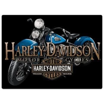 Ande Rooney Harley-Davidson® Old Blue Motorcycle Embossed Tin Sign, 2011331 Home 3 Ande Rooney Harley-Davidson® Old Blue Motorcycle Embossed Tin Sign, 2011331 Home