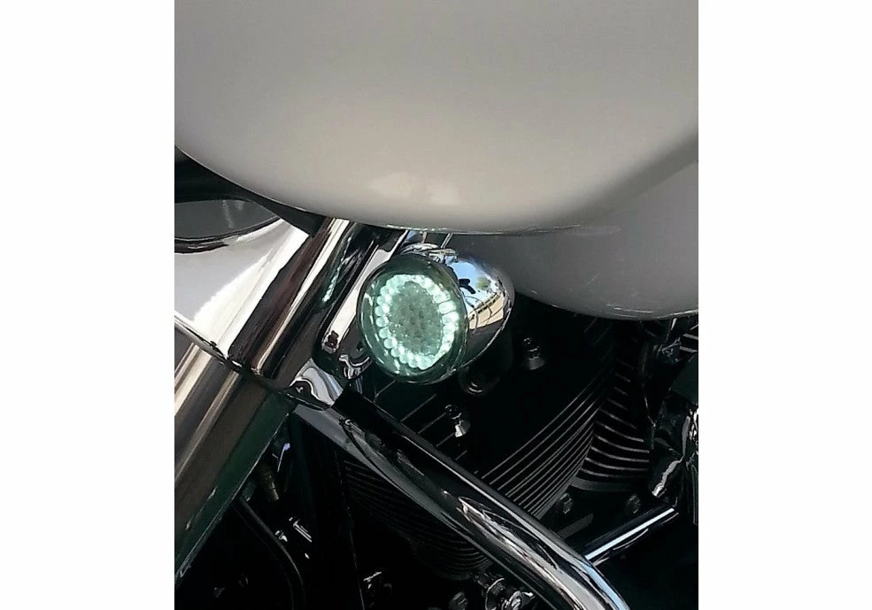 Everything LED® Dual Intensity Amber/White Halo (Pair) Bullet Or Flat Style Lens, AW-HE 4 Everything LED® Dual Intensity Amber/White Halo (Pair) Bullet Or Flat Style Lens, AW-HE