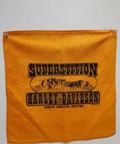 Superstition Harley-Davidson® Dealership Logo Custom Shop Towel, Orange
