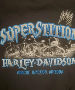 Superstition Harley-Davidson Harley-Davidson® Men's Lightning H-D Short Sleeve T-Shirt, Black Dealership T-Shirts