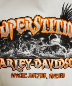 Superstition Harley-Davidson Harley-Davidson® Men's Lightning H-D Short Sleeve T-Shirt, White