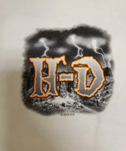 Superstition Harley-Davidson Dealership T-Shirts Harley-Davidson® Men's Lightning H-D Long Sleeve T-Shirt, White