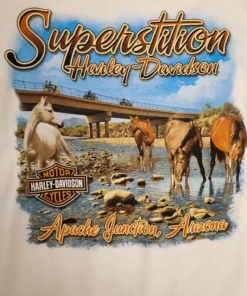 Superstition Harley-Davidson Harley-Davidson® Women's H-D Hi-Def Short Sleeve Shirt, White