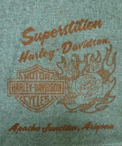 Superstition Harley-Davidson Harley-Davidson® Women's Medium Abyss Light-Weight Zip-Up Hoodie, Turquoise