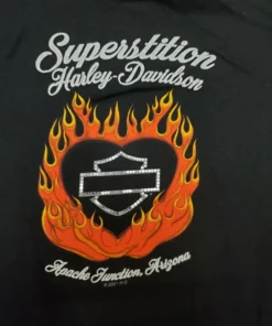 Superstition Harley-Davidson Harley-Davidson® Women's Pink Script Short Sleeve Tee, Black