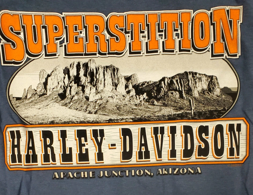 Superstition Harley-Davidson Dealership T-Shirts Harley-Davidson® Men's Ball & Chain Tank Top, Navy 3 Superstition Harley-Davidson Dealership T-Shirts Harley-Davidson® Men's Ball & Chain Tank Top, Navy