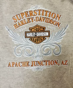 Superstition Harley-Davidson Dealership T-Shirts Harley-Davidson® Women's Checkered Tracks Long Sleeve Shirt, Heather Gray