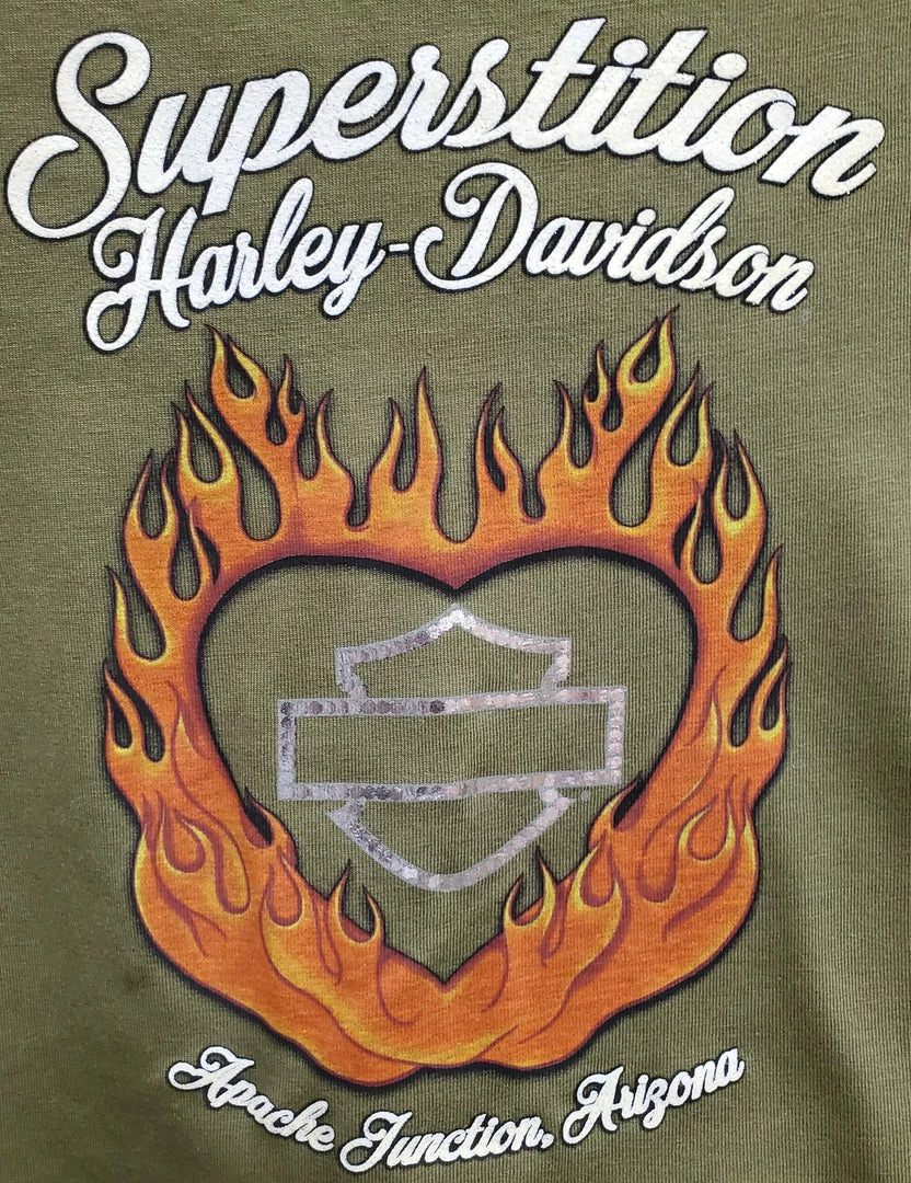 Superstition Harley-Davidson Dealership T-Shirts Harley-Davidson® Women's Wing Shield Long Sleeve Shirt, Military Green 4 Superstition Harley-Davidson Dealership T-Shirts Harley-Davidson® Women's Wing Shield Long Sleeve Shirt, Military Green
