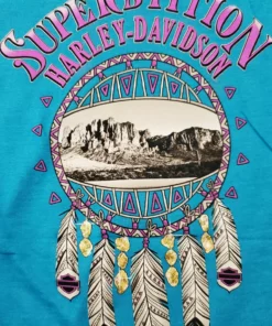 Superstition Harley-Davidson Harley-Davidson® Girls' Compose Short Sleeve Tee, Turquoise