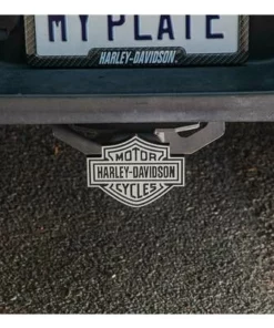 Plasticolor Harley-Davidson® Diamond Cut Bar & Shield Logo Metal Hitch Plug, Universal Fit Auto & Garage