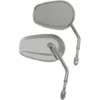 Drag Specialties® OEM-Style Teardrop Mirror Replacement Mirrors - Short Stem - Chrome, 0640-1307