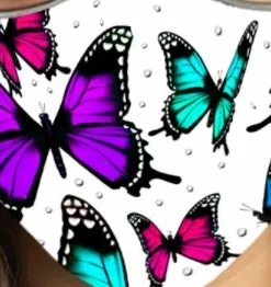 Hair Glove® Multi-Color Monarch W/ Gems Face Mask Set, 53238 Facemasks