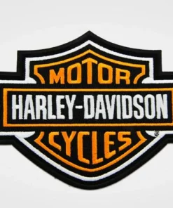 Symbol Arts Harley-Davidson® Orange Bar & Shield Patch, Medium