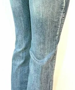 Platinum Plush® Women's Cross Rhinestone Denim Boot Cut Jeans, Style #4034