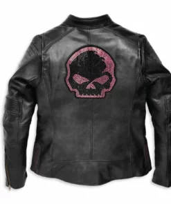 Harley-Davidson® Women's Willie G Leather Jacket W/ Rhinestones, 97011-22VW