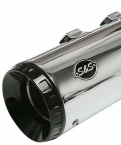 Parts Unlimited Pipes S & S Cycle® M8 FL GNX 4.5" Mufflers - Chrome, 1801-1461