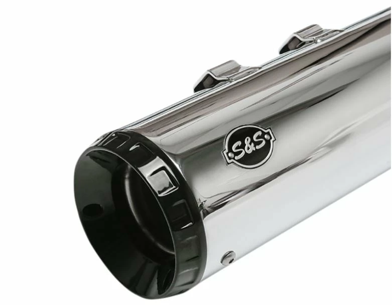 Parts Unlimited Pipes S & S Cycle® M8 FL GNX 4.5" Mufflers - Chrome, 1801-1461 4 Parts Unlimited Pipes S & S Cycle® M8 FL GNX 4.5" Mufflers - Chrome, 1801-1461