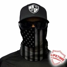 AMAZON SA Company Neck Gaiter Sun Protection Face Shield Multi Use Bandana Patriotic American Design Face Mask Reusable